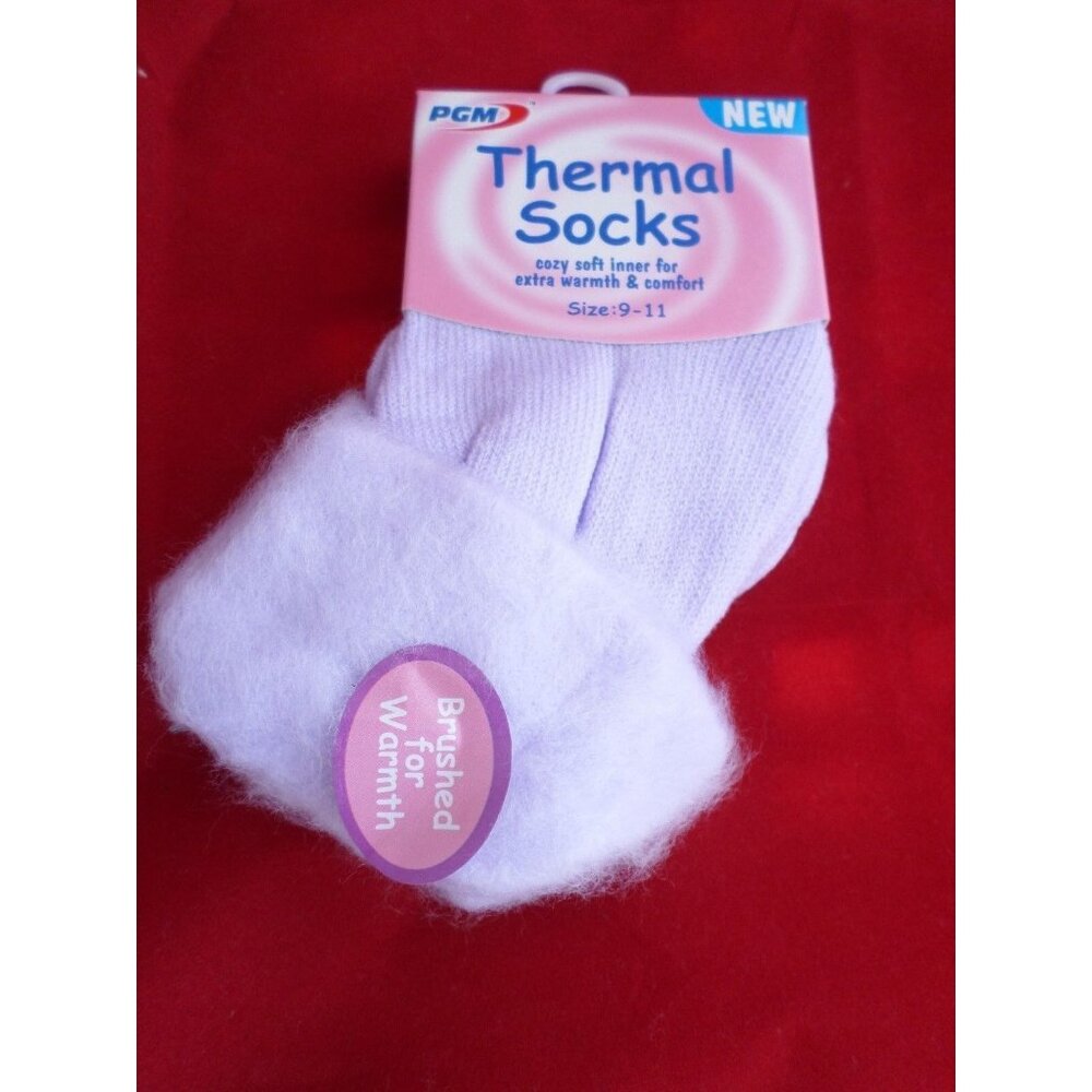 1 Pair PGM Brushed Bed Sleep Women ThermalSocks Locks Soft Cozy Warm 9-11